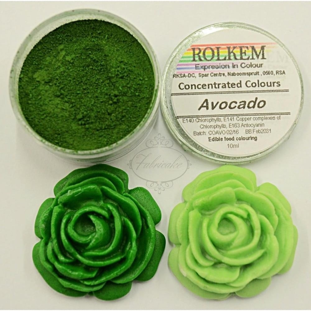 31770 Rolkem Concentrated Food Colour Dust Avocado 10ml