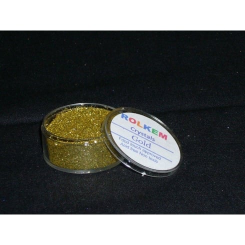 31095 Rolkem Crystal Non Toxic Sugarcraft Glitter Colours 10ml G