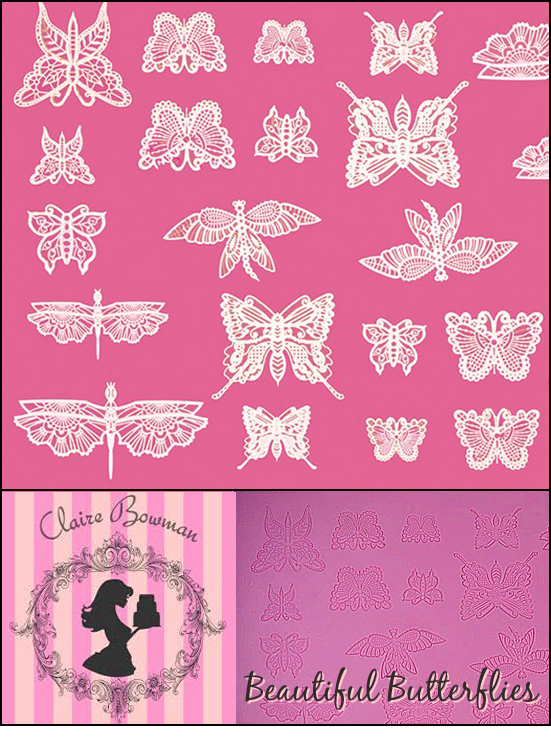 2000091 Beautifull Butterfly Cake Lace Mat