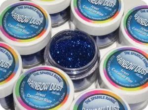 30442 Rainbow Dust Jewel Canadian Blue Cake Glitter 17 Gm