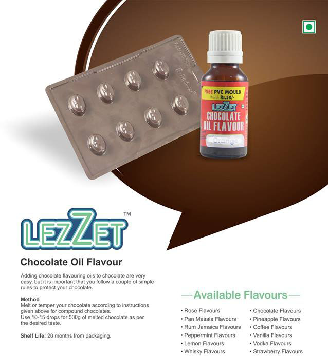 31811 LEZZET CHOCOLATE OIL FLAVOUR ORANGE 20ML