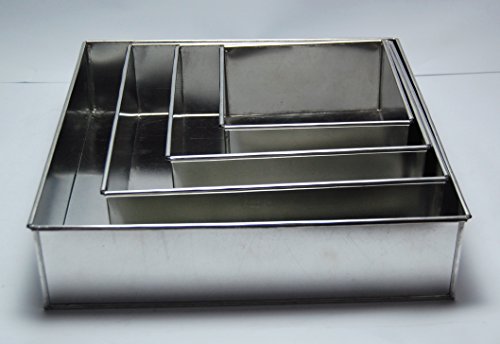 2001597 Rolex Aluminium Square Tin 4 To 10 Inch Set Of 7