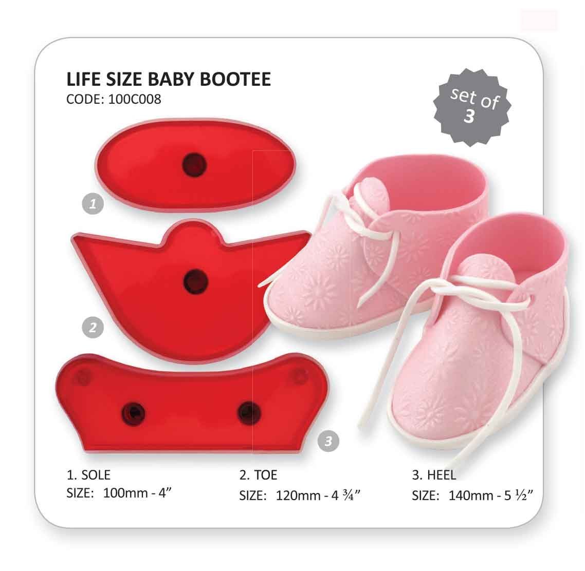 2001420 Jem Life Size Baby Bootie Set of 3