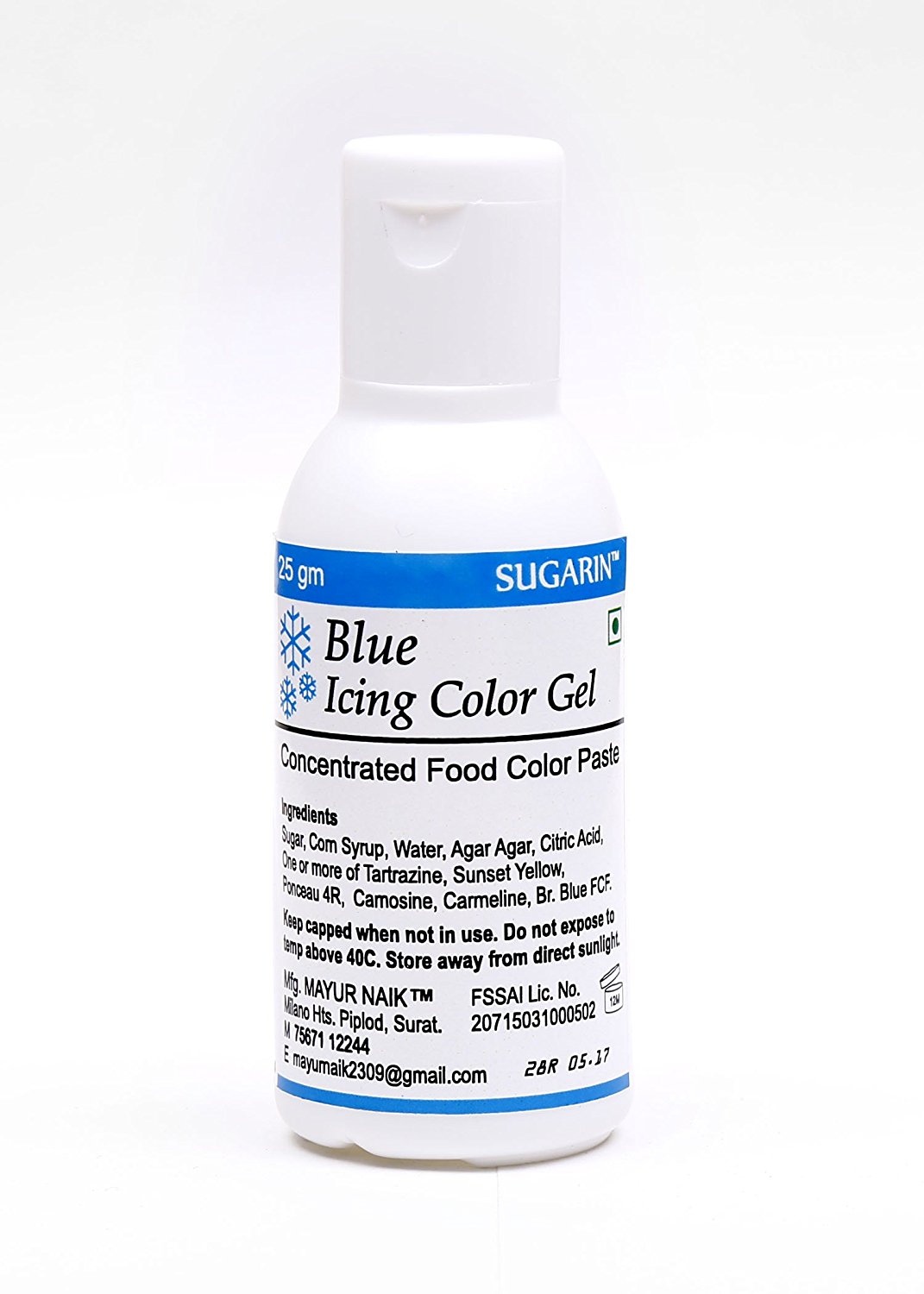 31684 Sugarin Icing Color Gel for Fondant, Blue, 25 gram