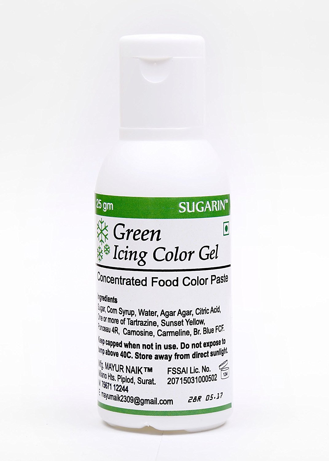 31683 Sugarin Icing Color Gel for Fondant, Green, 25 gram
