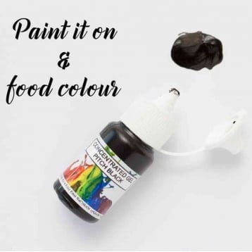 31777 Rolkem - Pitch Black - Concentrates Edible Paint 15ml