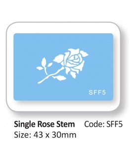 2002147 Jem Single Rose Stencil